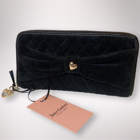 NWT Juicy Couture Tied With a Bow Large Zip Around Wallet - Picture 12 of 12